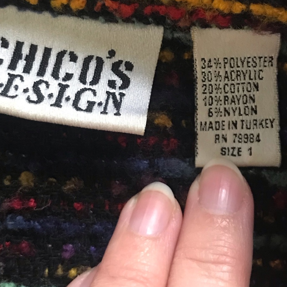 Chico’s Multi-color Jacket Size 1 - Picture 9 of 14
